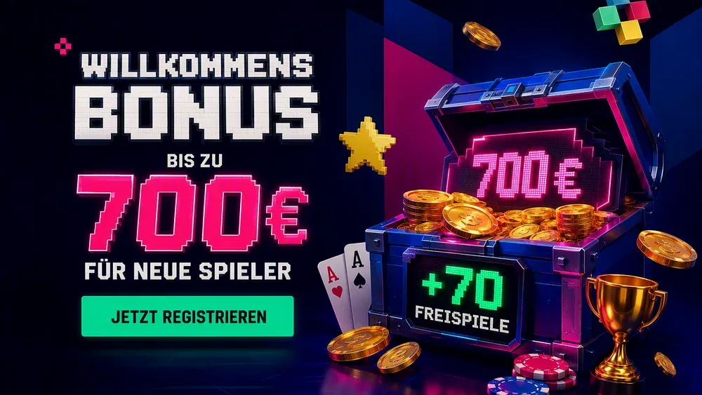 Bonuspaket 700 Euro mit Freispiele-Anzeige